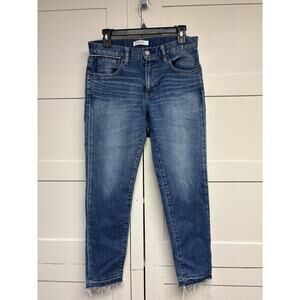 Moussy Vintage Jeans SAAB Womens 27 Japan Selfedge Mid-Rise Blue Skinny Leg